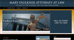 Desktop Screenshot of maryfaulknerlaw.com